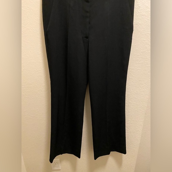 Stella McCartney Black Cropped Wool Crepe Flared Dress Pants Size 42 (US 10) - Picture 4 of 10